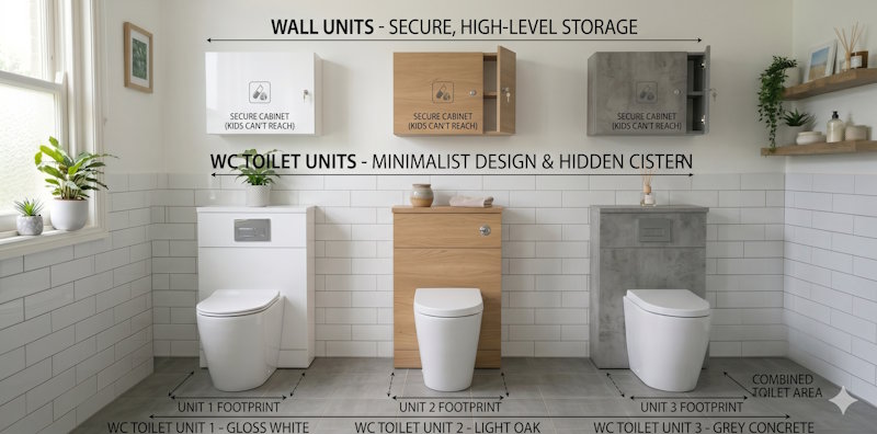 Illustration of wall units